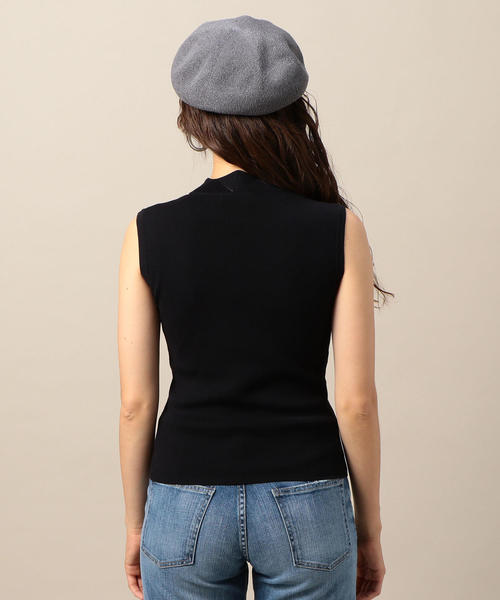 BEAUTY&YOUTH UNITED ARROWS（ビューティーアンドユースユナイテッドアローズ）の「BY スカラップカラーノースリーブニット o（ニット/セーター・レディース・オフホワイト/ブラック/マスタード・FREE）」の14枚目の写真