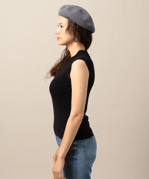 BEAUTY&YOUTH UNITED ARROWS（ビューティーアンドユースユナイテッドアローズ）の「BY スカラップカラーノースリーブニット o（ニット/セーター・レディース・オフホワイト/ブラック/マスタード・FREE）」の12枚目の写真