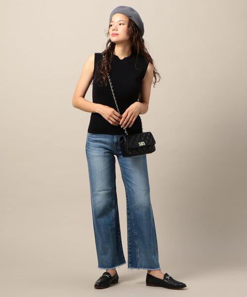 BEAUTY&YOUTH UNITED ARROWS（ビューティーアンドユースユナイテッドアローズ）の「BY スカラップカラーノースリーブニット o（ニット/セーター・レディース・オフホワイト/ブラック/マスタード・FREE）」の11枚目の写真