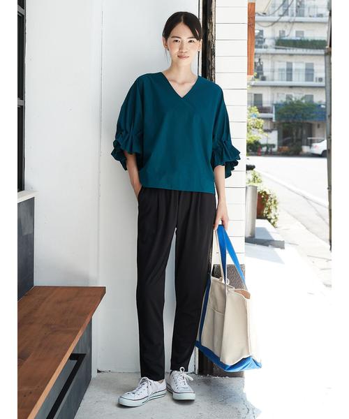 AMERICAN HOLIC（アメリカンホリック）の「・カットテーパードパンツ（その他パンツ・レディース・カーキ/ブラック/モカ・L/M）」の11枚目の写真