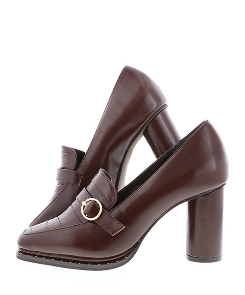 RANDA(ランダ)の「カシメヒールアップシューズ(ドレスシューズ・レディース・ブラック/ダークブラウン・M/L/S/LL)」の7枚目の写真