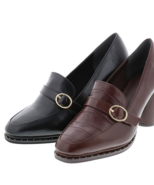 RANDA(ランダ)の「カシメヒールアップシューズ(ドレスシューズ・レディース・ブラック/ダークブラウン・M/L/S/LL)」の9枚目の写真