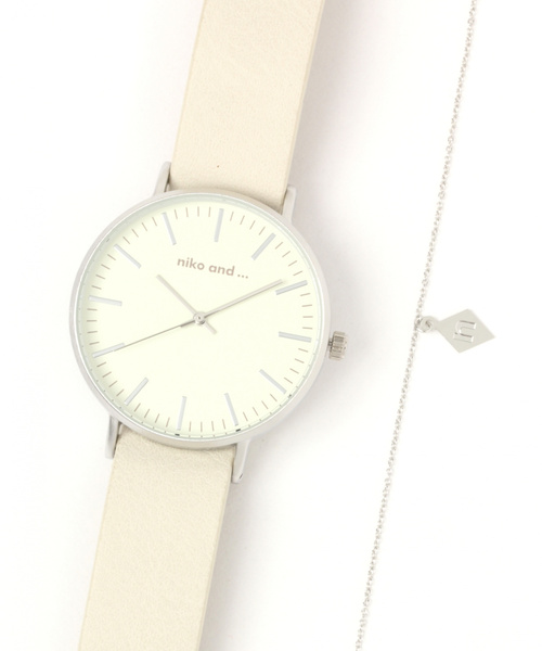niko and...（ニコアンド）の「ケースブレス付きウォッチ（アナログ腕時計・レディース・ブラック/ブラウン/イエロー/アイボリー/ベージュ/ダークブラウン/キャメル・0）」の5枚目の写真