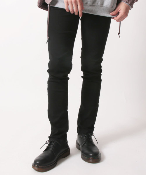 SHISKY（シスキー）の「ハイストレッチイージーカラースキニーパンツ（その他パンツ・メンズ・ダークネイビー/ブラック/ベージュ/グレー/オフホワイト/カーキ/カモフラージュ/ストライプ/チェック/チャコール・L/M/XL）」の3枚目の写真