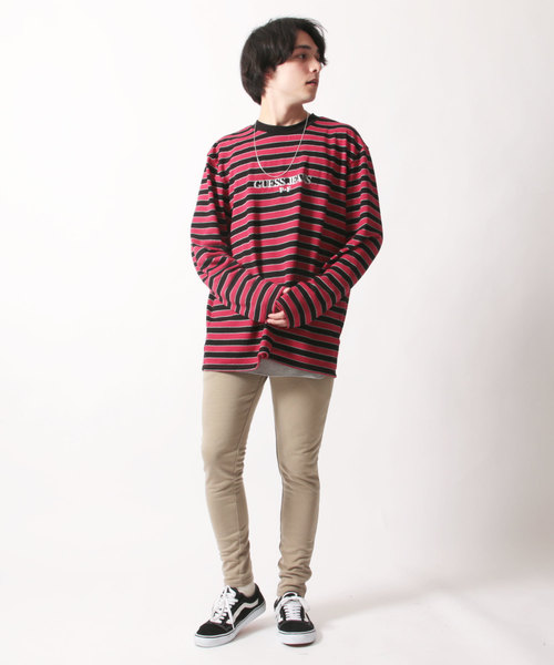 SHISKY（シスキー）の「ハイストレッチイージーカラースキニーパンツ（その他パンツ・メンズ・ダークネイビー/ブラック/ベージュ/グレー/オフホワイト/カーキ/カモフラージュ/ストライプ/チェック/チャコール・L/M/XL）」の15枚目の写真