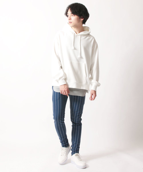 SHISKY（シスキー）の「ハイストレッチイージーカラースキニーパンツ（その他パンツ・メンズ・ダークネイビー/ブラック/ベージュ/グレー/オフホワイト/カーキ/カモフラージュ/ストライプ/チェック/チャコール・L/M/XL）」の19枚目の写真