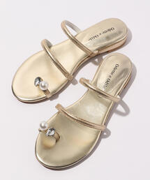 ODETTE E ODILE | OFC サムビジューウェッジ サンダル20(サンダル)