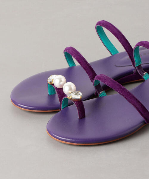 ODETTE E ODILE（オデットエオディール）の「OFC サムビジューウェッジ サンダル20（サンダル・レディース・レッド/ゴールド/モカ/ブラック/パープル/ベージュ/その他1・35/36/37）」の14枚目の写真