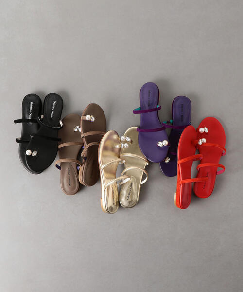 ODETTE E ODILE（オデットエオディール）の「OFC サムビジューウェッジ サンダル20（サンダル・レディース・レッド/ゴールド/モカ/ブラック/パープル/ベージュ/その他1・35/36/37）」の18枚目の写真