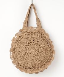 STYLEBLOCK（スタイルブロック）の「ファスナー付き丸型ストローバッグ（かごバッグ）」