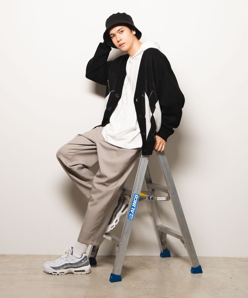 WEGO（ウィゴー）の「WEGO/アーガイルニットカーディガン（カーディガン/ボレロ・メンズ・ブラック/ブラウン/杢グレー・MEDIUM/LARGE）」の16枚目の写真