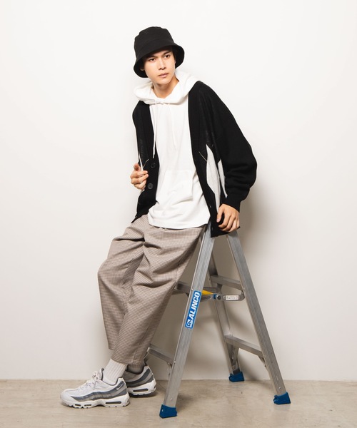 WEGO（ウィゴー）の「WEGO/アーガイルニットカーディガン（カーディガン/ボレロ・メンズ・ブラック/ブラウン/杢グレー・MEDIUM/LARGE）」の18枚目の写真