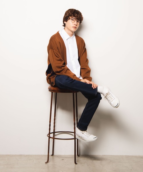 WEGO（ウィゴー）の「WEGO/アーガイルニットカーディガン（カーディガン/ボレロ・メンズ・ブラック/ブラウン/杢グレー・MEDIUM/LARGE）」の11枚目の写真