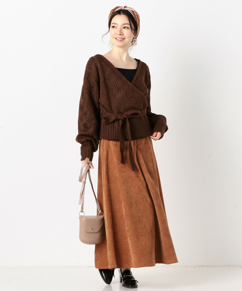 archives（アルシーヴ）の「ラメモヘア風2WAYカシュカーデ（Tシャツ/カットソー・レディース・ベージュ/ブラウン/アイボリー・MEDIUM）」の8枚目の写真