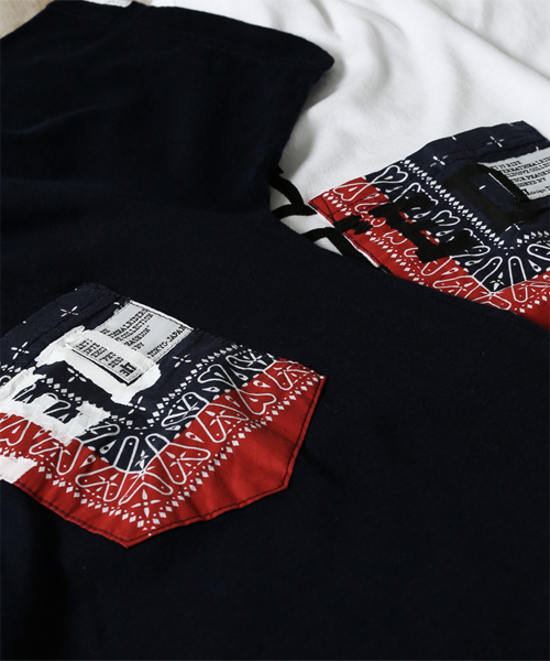 NANO universe（ナノユニバース）の「Let it Ride×nano･universe/ LetItRide別注Tee１（Tシャツ/カットソー・メンズ・ホワイト/ネイビー・LARGE/SMALL/MEDIUM）」の5枚目の写真