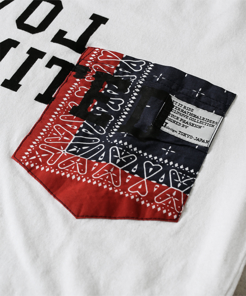 NANO universe（ナノユニバース）の「Let it Ride×nano･universe/ LetItRide別注Tee１（Tシャツ/カットソー・メンズ・ホワイト/ネイビー・LARGE/SMALL/MEDIUM）」の3枚目の写真