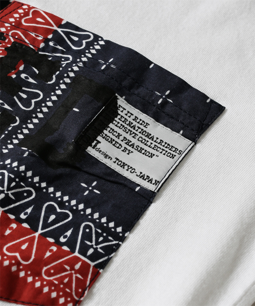 NANO universe（ナノユニバース）の「Let it Ride×nano･universe/ LetItRide別注Tee１（Tシャツ/カットソー・メンズ・ホワイト/ネイビー・LARGE/SMALL/MEDIUM）」の12枚目の写真