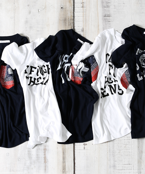 NANO universe（ナノユニバース）の「Let it Ride×nano･universe/ LetItRide別注Tee１（Tシャツ/カットソー・メンズ・ホワイト/ネイビー・LARGE/SMALL/MEDIUM）」の7枚目の写真