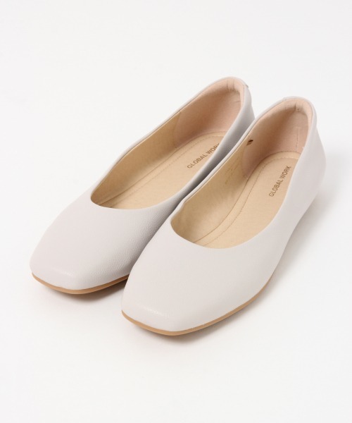 GLOBAL WORK（グローバルワーク）の「シナヤカフィットスクエア/860505（パンプス・レディース・ホワイト系その他/ブラック/ベージュ/パイソン・SMALL/MEDIUM/LARGE）」の6枚目の写真