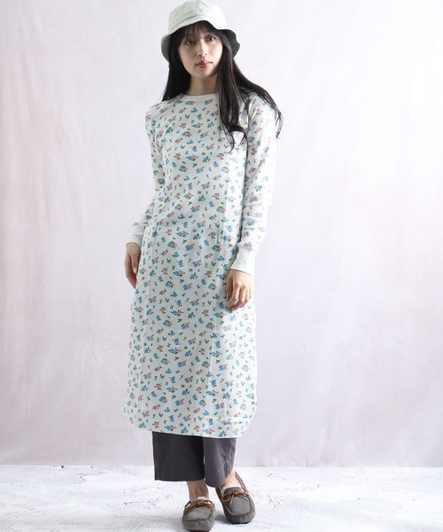 Healthknit / ヘルスニット 】 ベーシックワッフル花柄ルーム