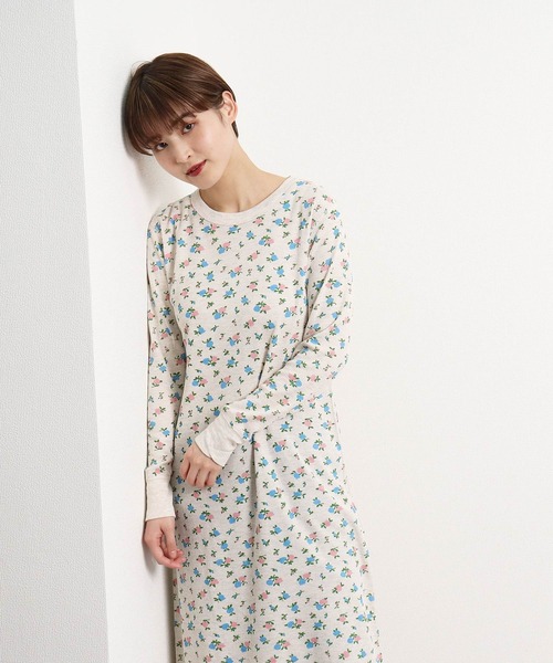 Healthknit / ヘルスニット 】 ベーシックワッフル花柄ルーム