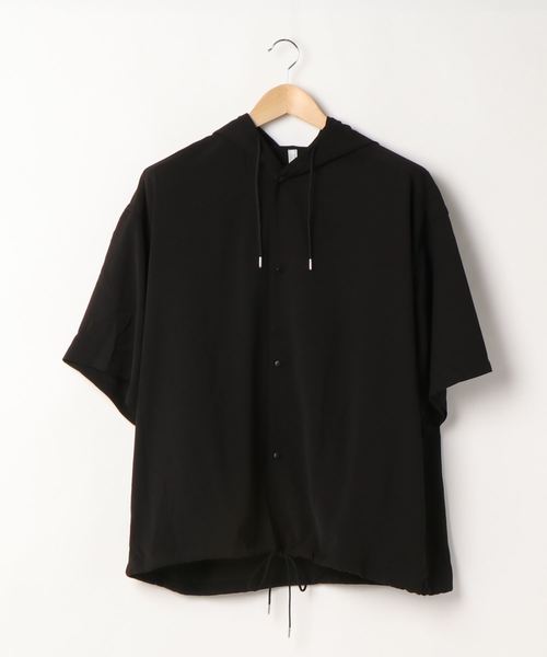 ARCHIVER（アーカイバ）の「【Ir】ポリ無地シャツパーカー（シャツ/ブラウス・メンズ・ホワイト/ブラック/ベージュ・MEDIUM/LARGE/X-LARGE）」の6枚目の写真
