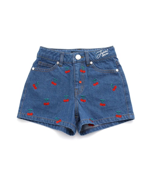 JENNI love（ジェニィラブ）の「チェリー刺繍デニムショーパン（デニム 