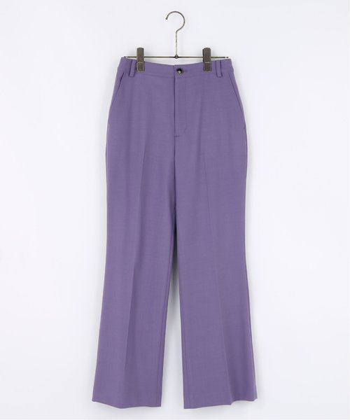 MJUKA.（ミューカ）の「センタープレスパンツ（その他パンツ・レディース・ベージュ/ラベンダー・SMALL/MEDIUM）」の2枚目の写真