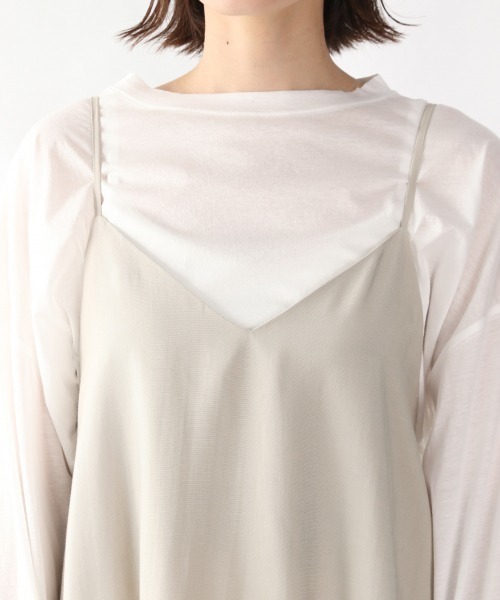 LOWRYS FARM（ローリーズファーム）の「バックリボンキャミワンピ　877381（ワンピース・レディース・ベージュ/ブラウン/カーキ・FREE）」の13枚目の写真