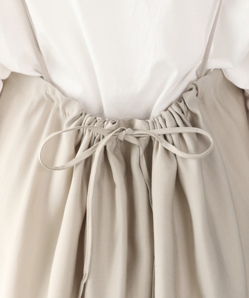 LOWRYS FARM（ローリーズファーム）の「バックリボンキャミワンピ　877381（ワンピース・レディース・ベージュ/ブラウン/カーキ・FREE）」の10枚目の写真