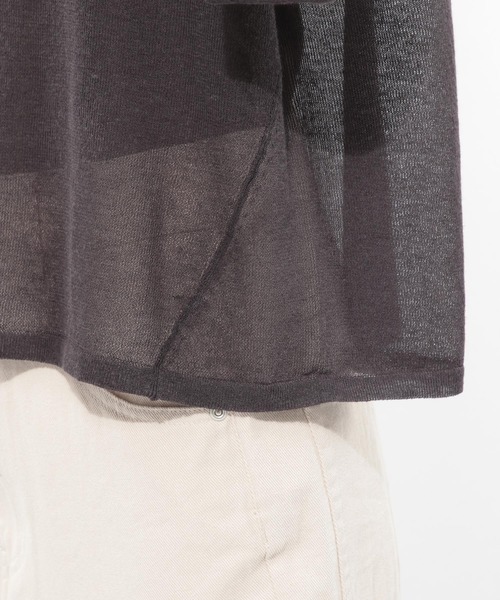 LAKOLE（ラコレ）の「14GリネンMIXワイドプルオーバー / LAKOLE（Tシャツ/カットソー・レディース・ライトグレー/ベージュ/オレンジ/スモーク・SMALL/MEDIUM）」の18枚目の写真