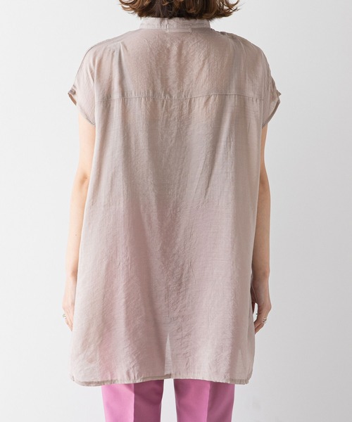 rectangle（レクタングル）の「ブザムシアーシャツ（シャツ/ブラウス・レディース・ブラック/ベージュ/パープル/オフホワイト/ブルー・FREE）」の12枚目の写真