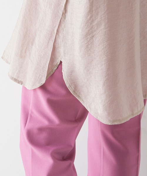 rectangle（レクタングル）の「ブザムシアーシャツ（シャツ/ブラウス・レディース・ブラック/ベージュ/パープル/オフホワイト/ブルー・FREE）」の15枚目の写真