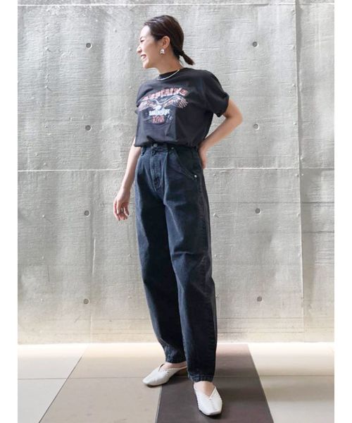 Ungrid（アングリッド）の「イーグルプリントTee（Tシャツ/カットソー・レディース・チャコールグレー/オフホワイト・FREE）」の3枚目の写真