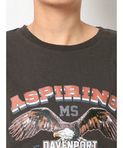 Ungrid（アングリッド）の「イーグルプリントTee（Tシャツ/カットソー・レディース・チャコールグレー/オフホワイト・FREE）」の10枚目の写真