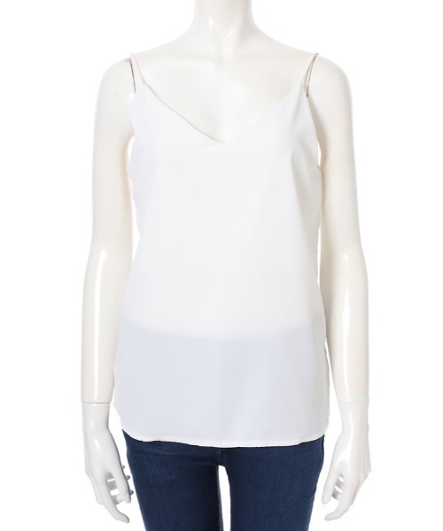 fifth（フィフス）の「サテンストリングキャミソール（キャミソール・レディース・ライトグリーン/グレー/ホワイト/ブラック・MEDIUM）」の6枚目の写真