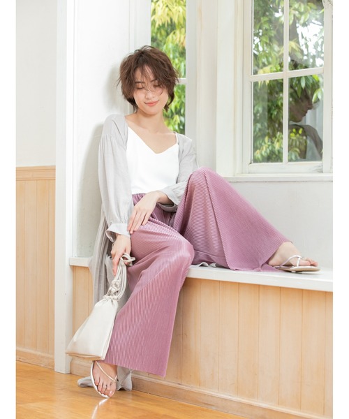 fifth（フィフス）の「サテンストリングキャミソール（キャミソール・レディース・ライトグリーン/グレー/ホワイト/ブラック・MEDIUM）」の8枚目の写真