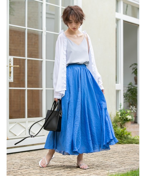 fifth（フィフス）の「サテンストリングキャミソール（キャミソール・レディース・ライトグリーン/グレー/ホワイト/ブラック・MEDIUM）」の9枚目の写真