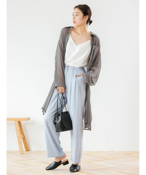 fifth（フィフス）の「サテンストリングキャミソール（キャミソール・レディース・ライトグリーン/グレー/ホワイト/ブラック・MEDIUM）」の13枚目の写真