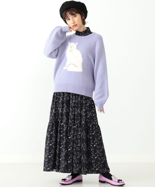 mmts マミタス　猫刺繍襟 ボリューム ブラウス ブラック サイズFree mmts（マミタス）通販｜BEAMS