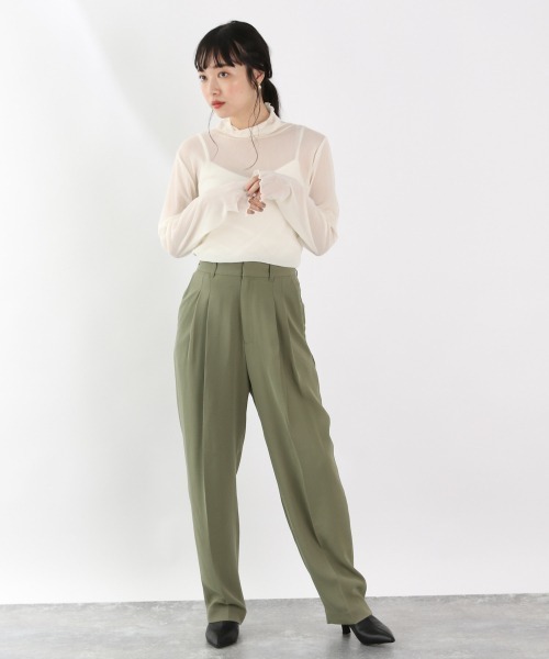 LOWRYS FARM(ローリーズファーム)の「チュールタートルLS 894289(シャツ/ブラウス・レディース・ホワイト/ブラック/グレー・FREE)」の12枚目の写真
