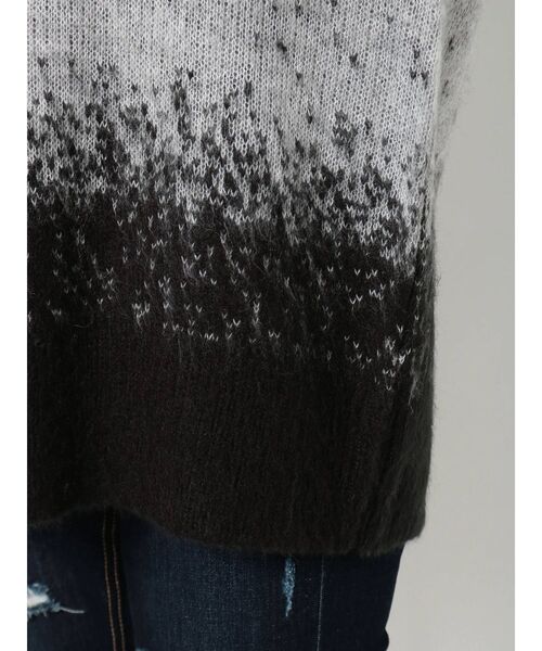 EMODA（エモダ）の「ランダムグラデーションニットトップ（ニット/セーター・レディース・ブラック/パープル/オレンジ・FREE）」の17枚目の写真