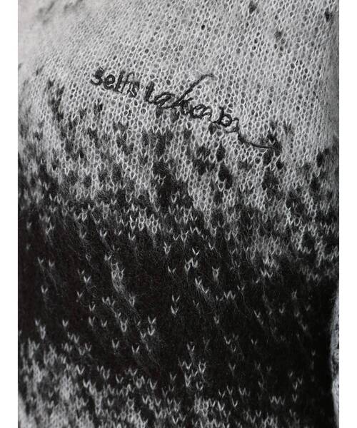 EMODA（エモダ）の「ランダムグラデーションニットトップ（ニット/セーター・レディース・ブラック/パープル/オレンジ・FREE）」の22枚目の写真