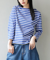 【汚れにくい撥水・撥油加工つき！】シミヘン加工 フレンチバスクシャツ［ボーダー］