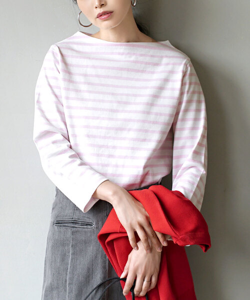 汚れにくい撥水・撥油加工つき！】シミヘン加工 フレンチバスクシャツ