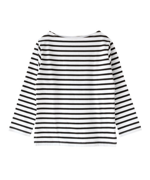 シミヘン加工フレンチバスクシャツ［ボーダー］