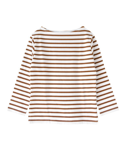 シミヘン加工フレンチバスクシャツ［ボーダー］