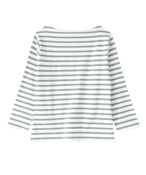 シミヘン加工フレンチバスクシャツ［ボーダー］