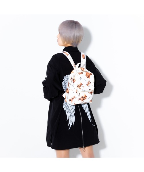 AI104　TRAVAS TOKYO　トラバストーキョー　白リュック MILKBOY - TRAVAS TOKYO トラバス トーキョーPU Back Pack
