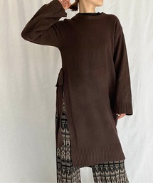 PICCIN | サイドスリットロングニット(ニット/セーター)